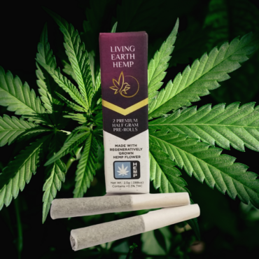 Living Earth Hemp Premium Half Gram Hemp Pre-Rolls 2 pack